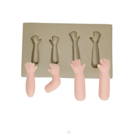 Molde de Silicone Mag Bracinhos com Dedinhos - cód 1857