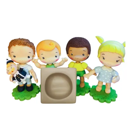 Molde de Silicone Mag Cabeça Fofa P - cód 1817