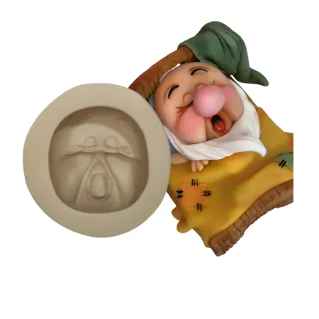 Molde de Silicone Mag Cabeça Soneca M - cód 1941