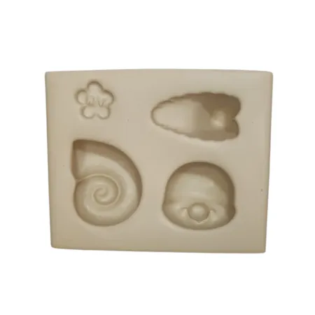 Molde de Silicone Mag Caracol Bosque Aplique - cód 1996