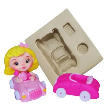 Molde de Silicone Mag Carrinho Top Glow - cód 1925