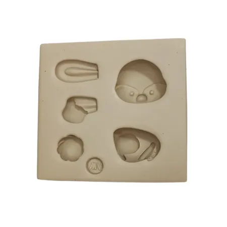 Molde de Silicone Mag Coelhinho Bosque Aplique - cód 1997
