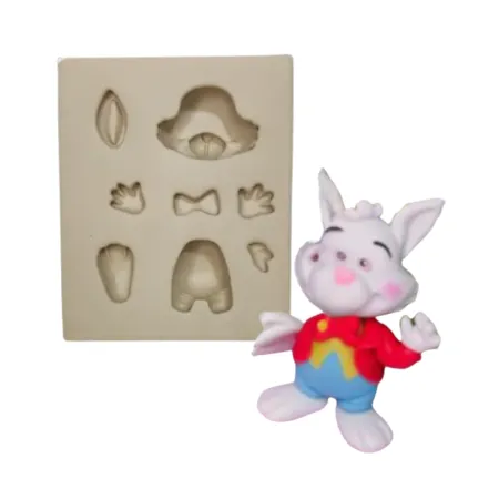 Molde de Silicone Mag Coelho Tô Com Pressa - cód 2016