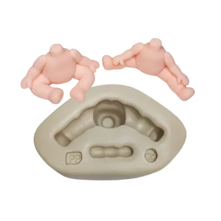 Molde de Silicone Mag Corpinho Sentado Bumbum PP - cód 2141