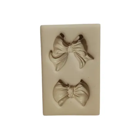 Molde de Silicone Mag Duplinha de Laços - cód 1907