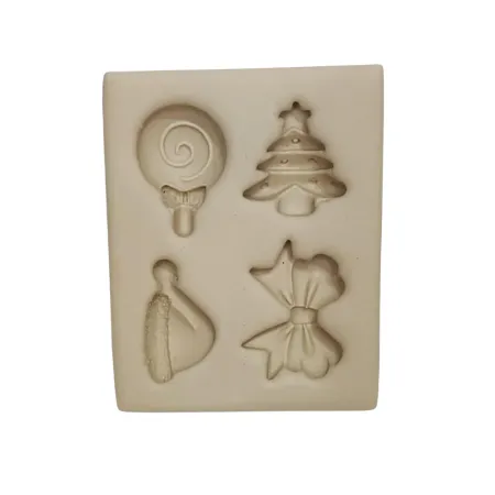 Molde de Silicone Mag Mini Apliques Enfeites Natal - cód 1929