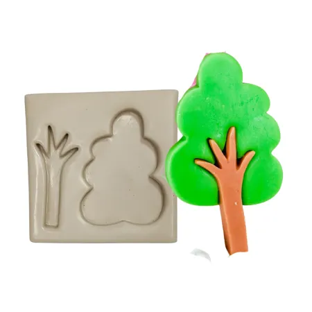 Molde de Silicone Mag Mini Árvore Bosque - cód 1887