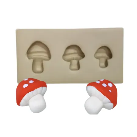 Molde de Silicone Mag Mini Cogumelos - cód 2129