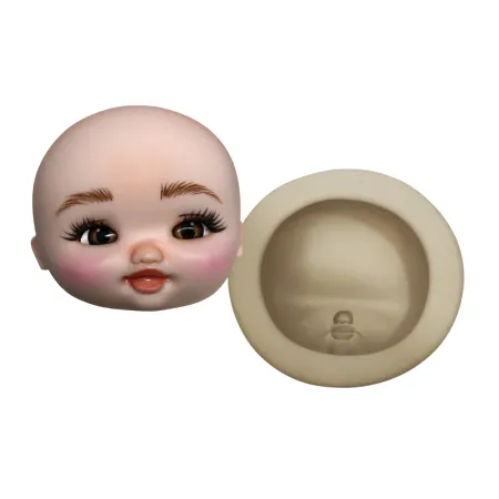 Molde de Silicone Mag Rostinho Bebê dos Sonhos - cód 1806