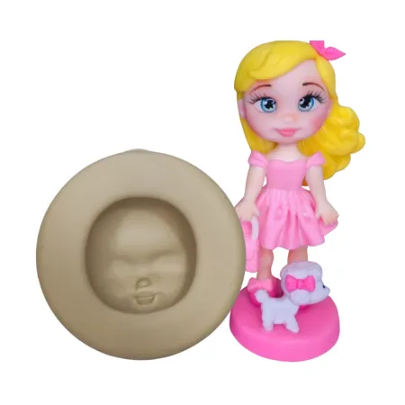 Molde de Silicone Mag Rostinho de Boneca - cód 1801