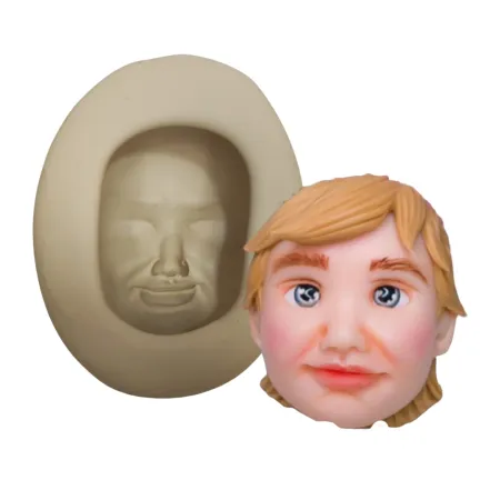 Molde de Silicone Mag Rosto Masculino 2 - cód 1813