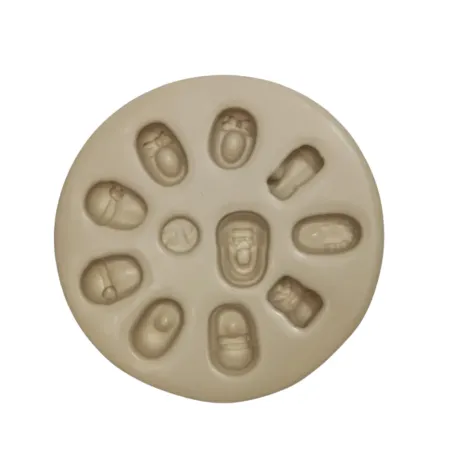 Molde de Silicone Mag Sapatinhos Apliques - cód 2004