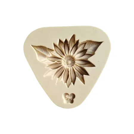 Molde de Silicone Margarida com Folhas - Cód 1732