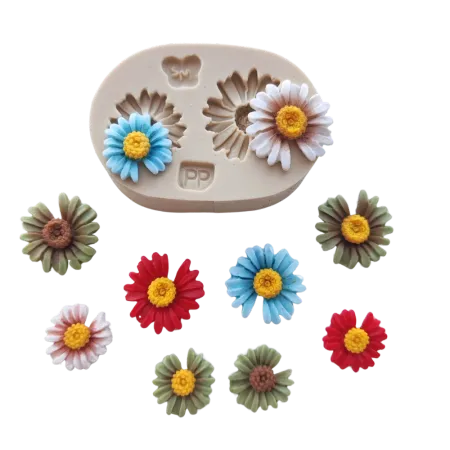 Molde de Silicone Margaridas PP - Cód 2305