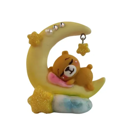 Molde de Silicone Meia Lua Urso Baby - cód 1719