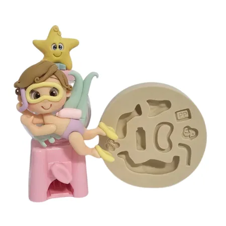 Molde de Silicone  Mergulhador Paixão PP - Cód 2183
