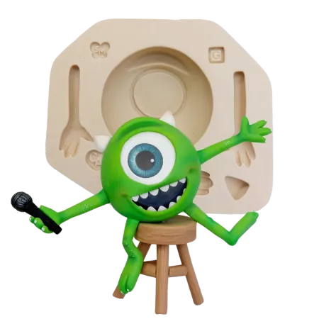 Molde de Silicone Monstro Verde G - cód 1761
