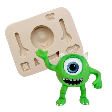 Molde de Silicone Monstro Verde P - cód 1759