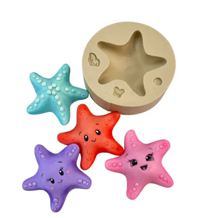 Molde de Silicone Mundo Marinho Estrela do Mar P - Cód 2056