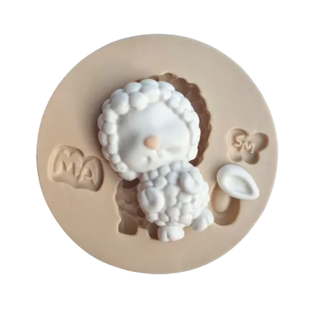 Molde de Silicone Ovelhinha Pompom Cut - Cód 2234