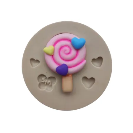 Molde de Silicone Pirulito Espiral - Cód 003