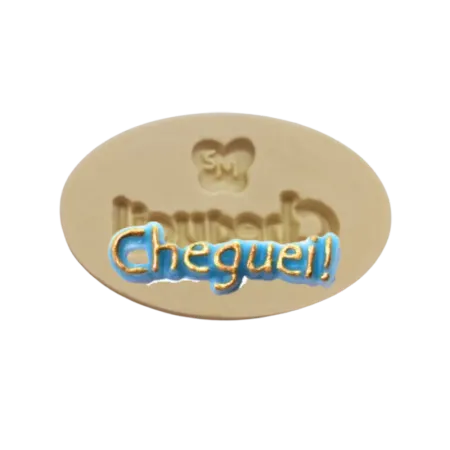 Molde de Silicone Placa Cheguei - Cód 001