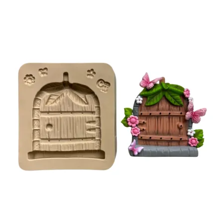 Molde de Silicone Portal das Fadas Folhas - Cód 2216