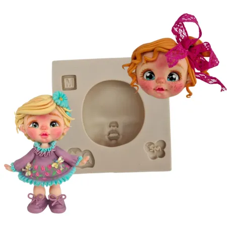 Molde de Silicone Rostinho Expressão Cecília M  - Cód 1778