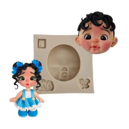 Molde de Silicone Rostinho Expressão Cecília P  - Cód 1777