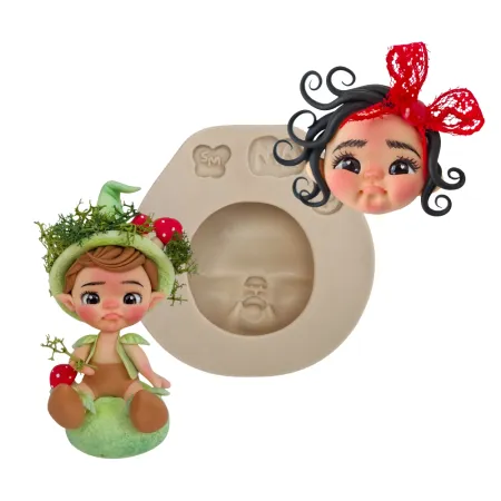 Molde de Silicone Rostinho Expressão Laurinha P - Cód 1768