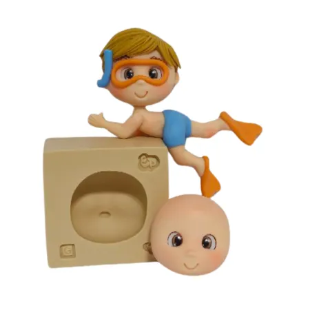 Molde de Silicone Rostinho Narizinho Paixão G - Cód 2175