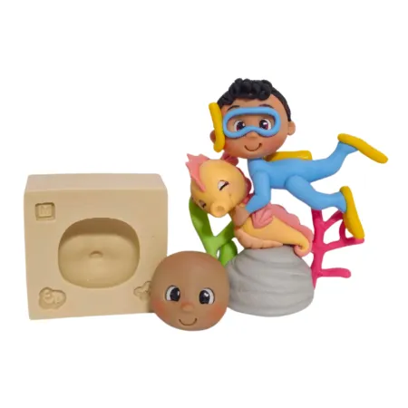 Molde de Silicone Rostinho Narizinho Paixão M  - Cód 2174