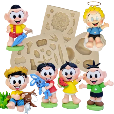 Molde de Silicone Turminha - cód 2272