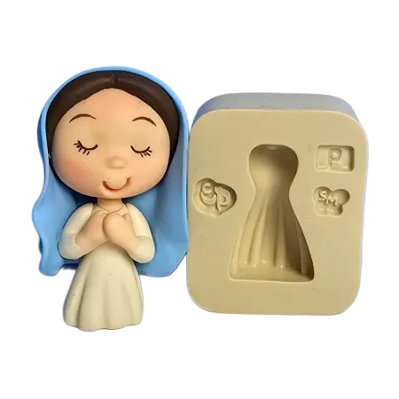 Molde de Silicone Vestido Personagem Temas Biblicos Paixão P - Cód 2256