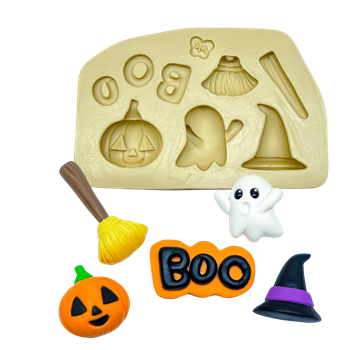 Molde de Silicone mini halloween - cod 1515