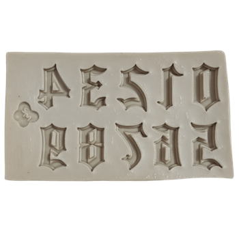 Molde de silicone Números medieval - P  - cod 291
