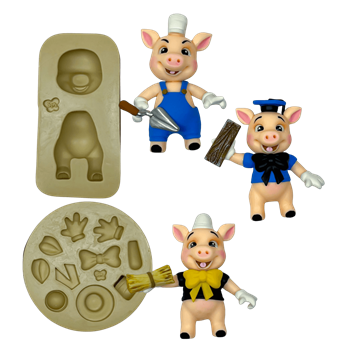 Molde os porquinhos - cod 1467
