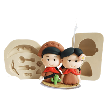 Molde de Silicone Nordestinos - Cód 494