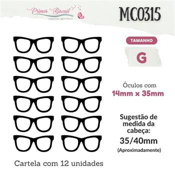 Oculos Resinado - MC0315 Preto - Tamanho G
