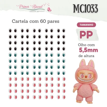 Olho Adesivo Resinado MC1033 - Tam PP