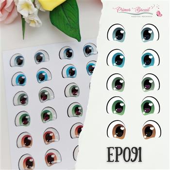 Olhos Resinados - EP091 Cores Claras G - 11mm