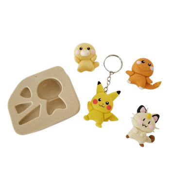Molde de Silicone Poke Paixao Picachu Charmander