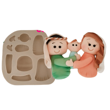 Molde de Silicone Presepio Estilizado modelo 2 - Cód 498