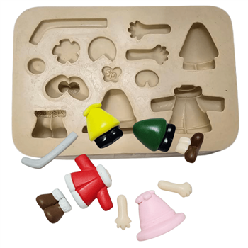 Molde de Silicone Snopaixão Acessórios Amigos Eternos - cód 1587