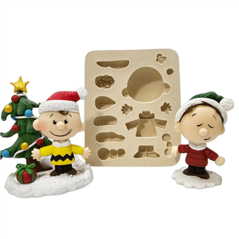 Molde de Silicone Snopaixão Amigos eternos - cód 1586