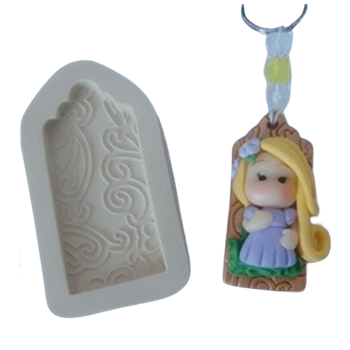 Molde de Silicone Tag Arabesco - cód 350