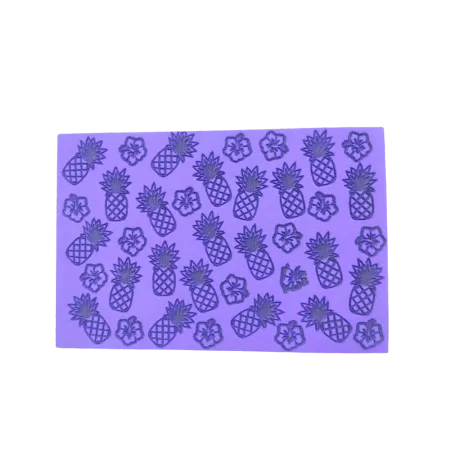 Textura Mod 29 Tropical Abacaxi e Flor
