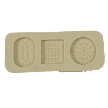 Molde de silicone Trio de Bolachas - cód 337
