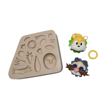 Molde de Silicone Turma Azulzinho Veloz Paixão - Cód 1043