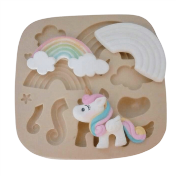 Molde de Silicone Unicórnio Paixão - Cód 309